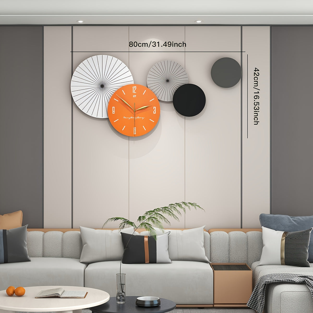 Modern Pinwheel Wall Clock