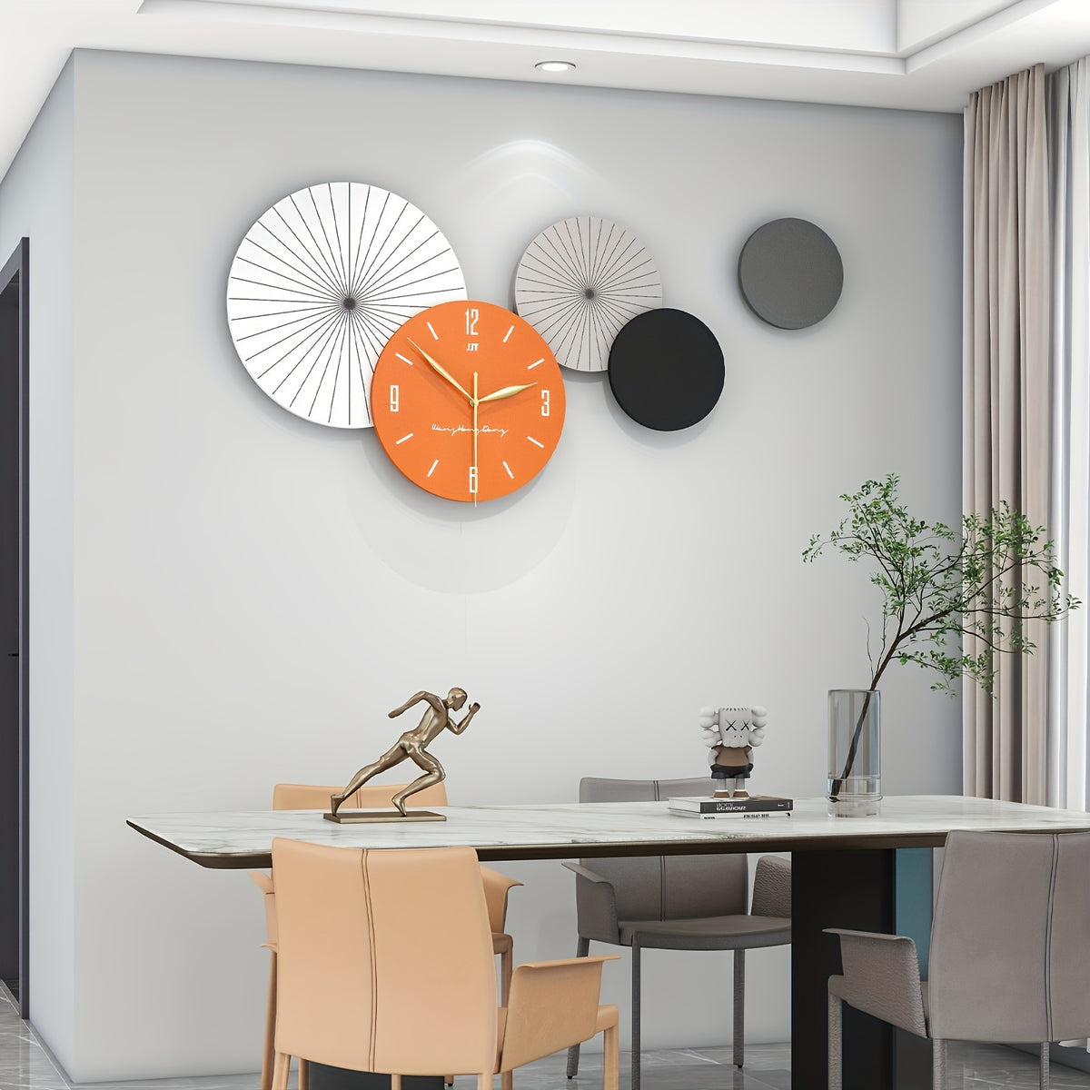 Modern Pinwheel Wall Clock