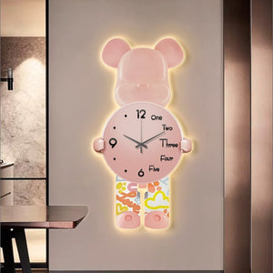 bear wall clock | black bear wall clock | teddy bear clock | bear clock wall