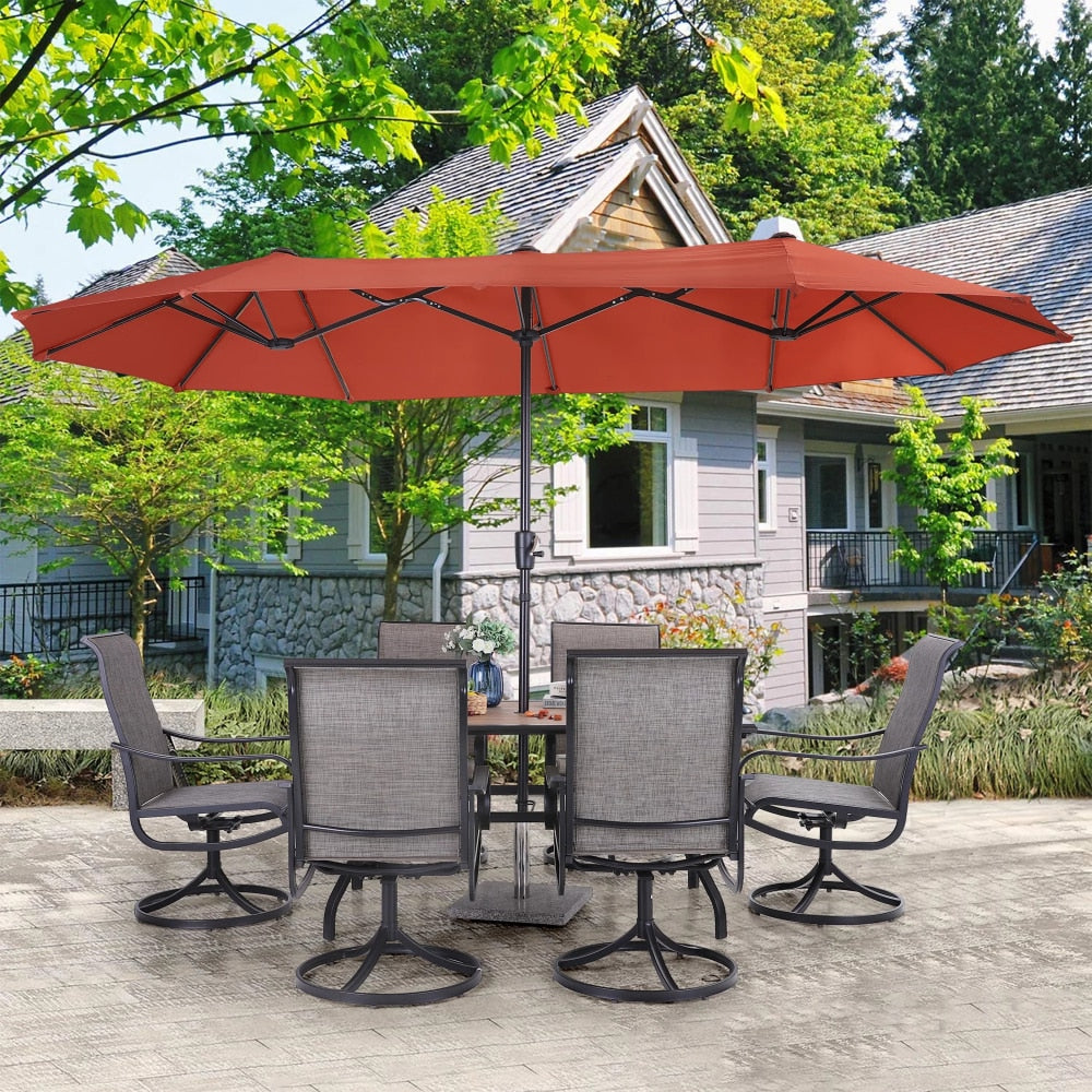 heavyweight patio umbrella Red