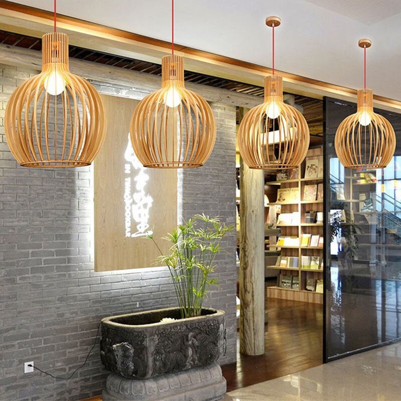 Wood Pendant Light - iSmart Home Gadgets Limited