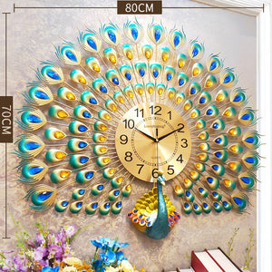 peacock wallpaper | unique wall clocks | wall clock for living room | peacock decor | metal wall clock | peacock clock | peacock wall clock | peacock wall decor ｜ metal wall clock large ｜ large metal clock ｜ oversized metal wall clock ｜ peacock wall decor metal ｜ large peacock wall clock