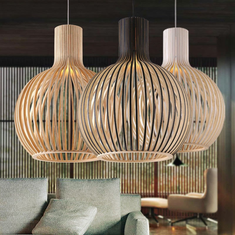 Wood Pendant Light - iSmart Home Gadgets Limited