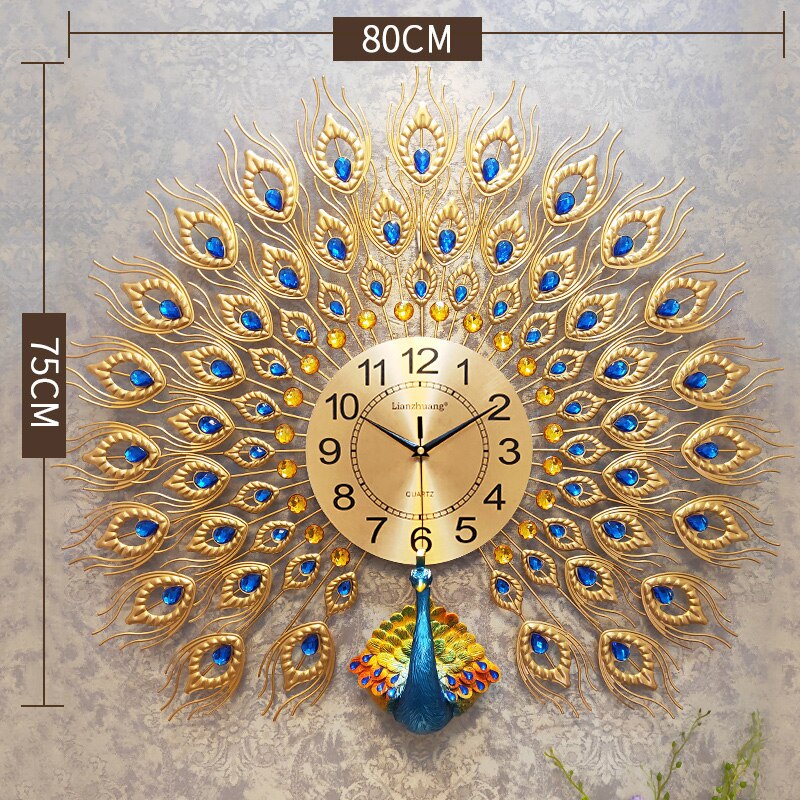 peacock wallpaper | unique wall clocks | wall clock for living room | peacock decor | metal wall clock | peacock clock | peacock wall clock | peacock wall decor ｜ metal wall clock large ｜ large metal clock ｜ oversized metal wall clock ｜ peacock wall decor metal ｜ large peacock wall clock