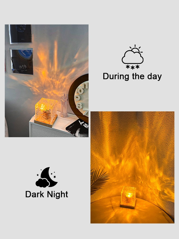 Crystal Water Ripple Light