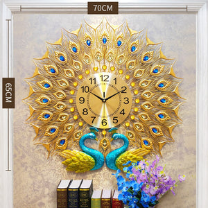 peacock wallpaper | unique wall clocks | wall clock for living room | peacock decor | metal wall clock | peacock clock | peacock wall clock | peacock wall decor ｜ metal wall clock large ｜ large metal clock ｜ oversized metal wall clock ｜ peacock wall decor metal ｜ large peacock wall clock