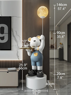 wooden bear statue | standing bear statue | cement bear statue | standing bear museum 