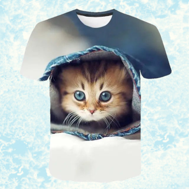 【NERDY】 Handsome Cat Wappen Short Sleeve T-Shirt /追跡付 Spider Cat Unisex T-shirt – Cute Cat Nation