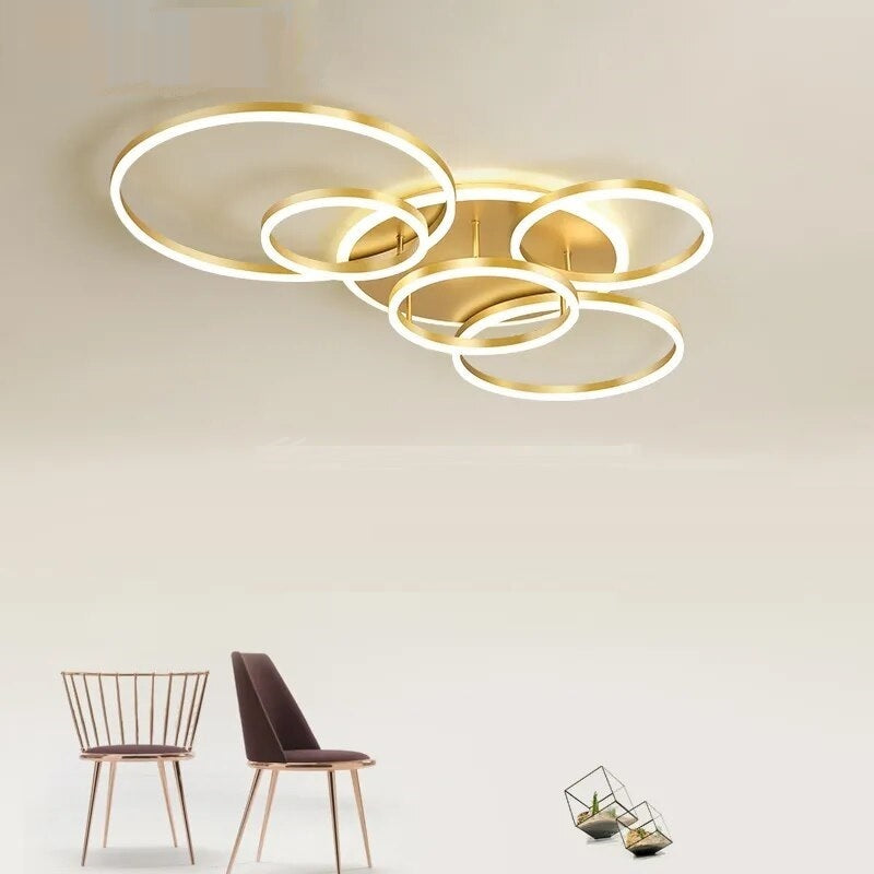 InterlockingCircleCeilingLight