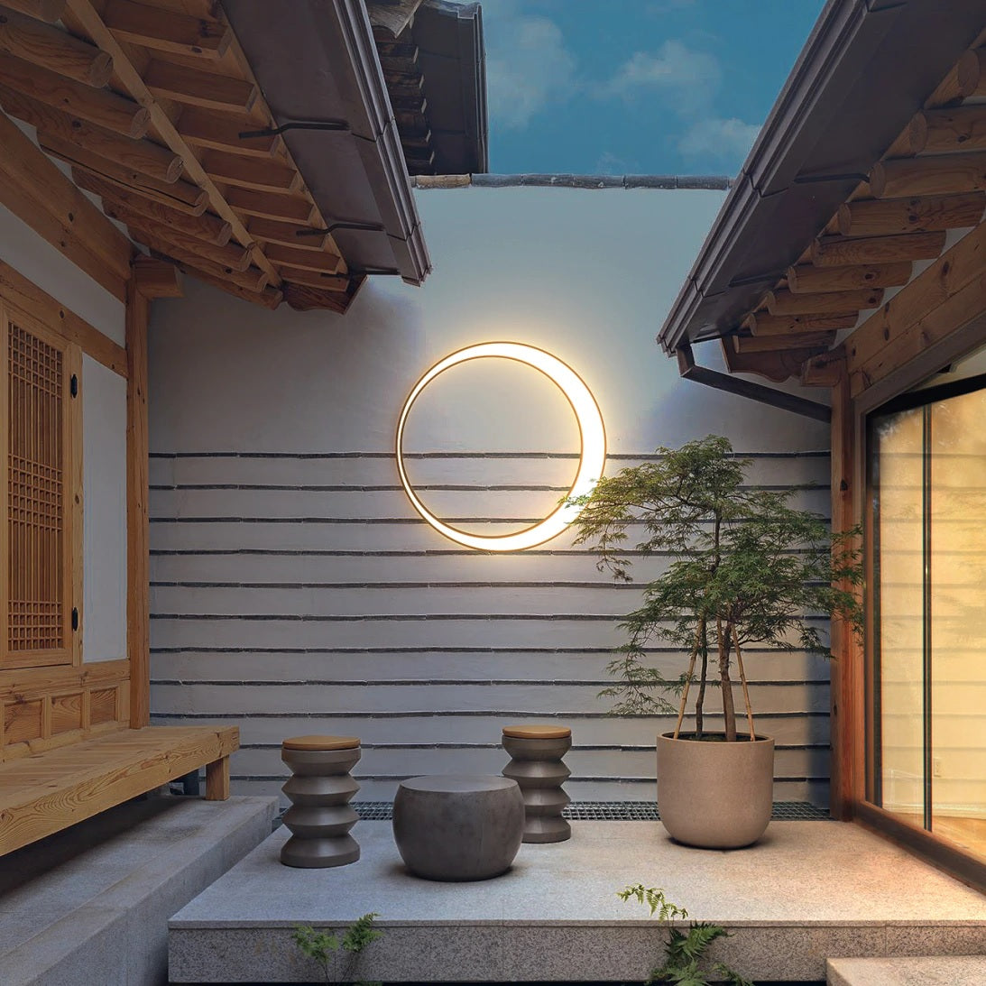 moon wall night light | outdoor moon sconce
