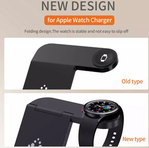 The Universal Charging Station SpyCam redesign highlights stability and slip resistance, featuring a side-by-side comparison of the old and new designs. The new charging station design includes a folding mechanism for added stability.