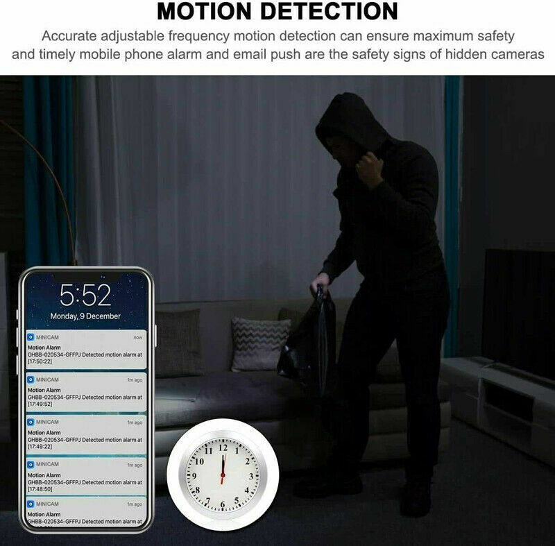 Modern Wall Clock SpyCam