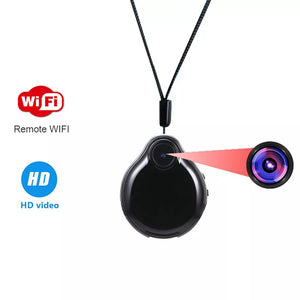 The Mini Necklace SpyCam discreetly combines style and functionality with its remote WiFi capability and HD video feature.