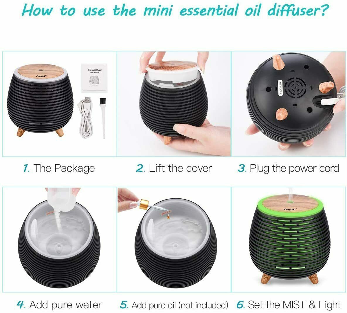 Mini Oil Diffuser SpyCam