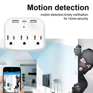 The advanced smart home security system offers HD clarity and motion detection, allowing you to capture a masked intruder on its smartphone app. Additionally, the US Outlet SpyCam is available to seamlessly enhance your home's protection.