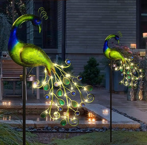 peacock solar light | lighted peacock christmas decoration | peacock solar | fairy peacock light | solar peacock light