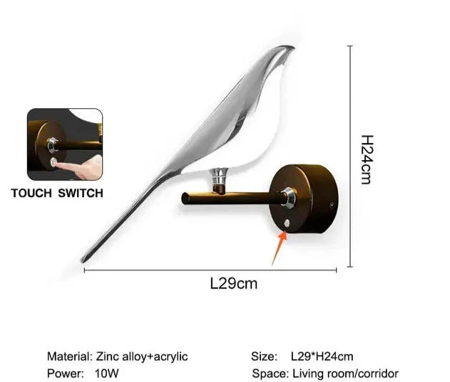 Bird Wall Lamp