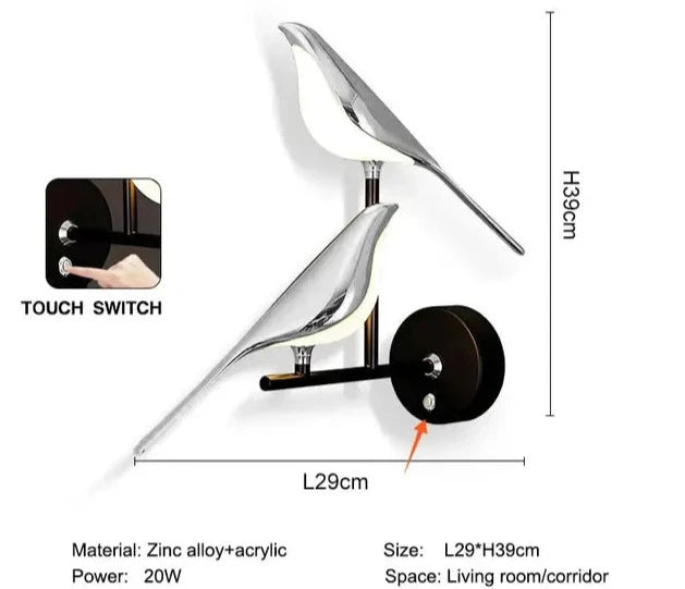 Bird Wall Lamp