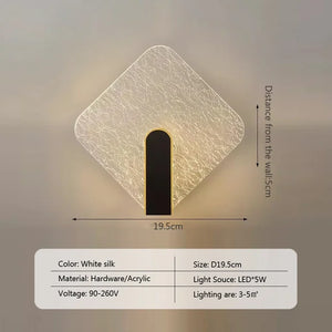 The Beautiful Wall Sconce is a contemporary, square-shaped fixture crafted from hardware and acrylic with a white silk finish. Measuring 19.5 cm, it features a 5W LED light source that’s perfect for illuminating areas of 3-5 square meters. This modern luxury wall lamp seamlessly integrates minimalist design lighting into any space.