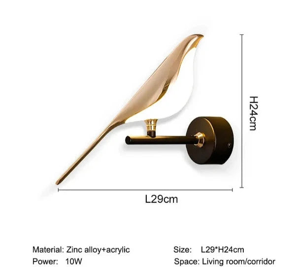 Bird Wall Lamp
