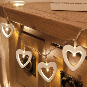 Wooden Fairy Heart Lights - iSmart Home Gadgets Limited