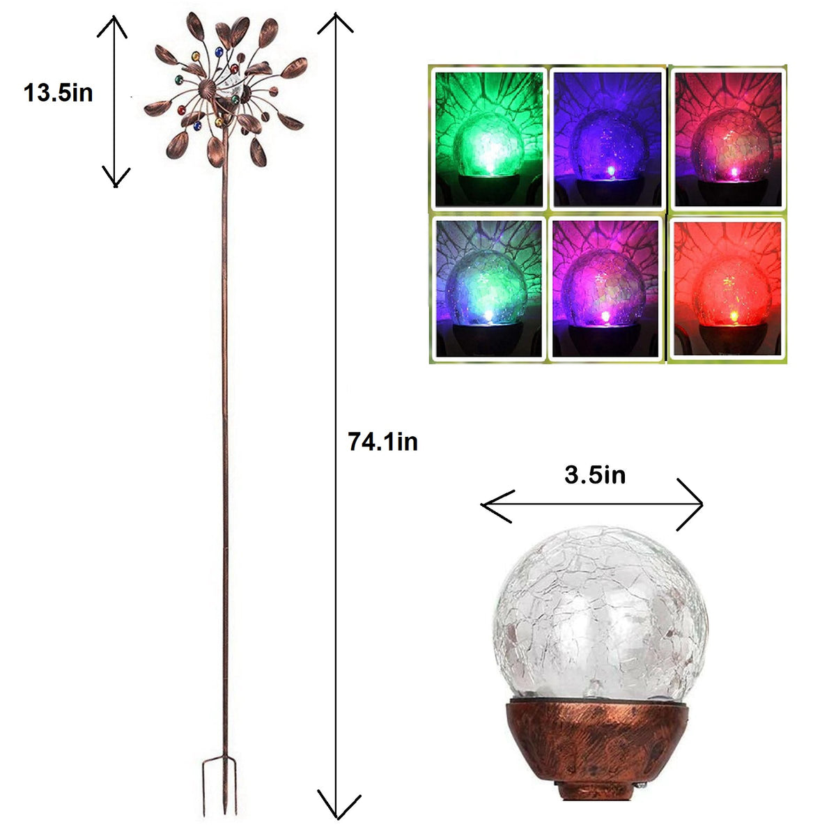 Glass Ball Wind Spinner - iSmart Home Gadgets Limited