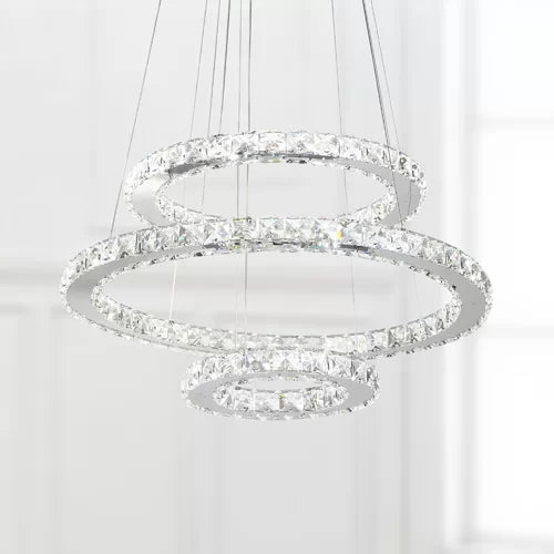 Three-tier Chandelier with Crystal Accents - iSmart Home Gadgets Limited