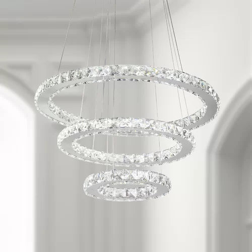 Three-tier Chandelier with Crystal Accents - iSmart Home Gadgets Limited
