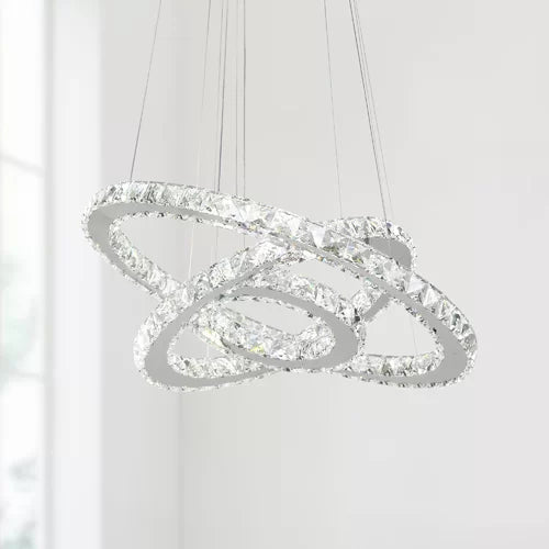 Three-tier Chandelier with Crystal Accents - iSmart Home Gadgets Limited