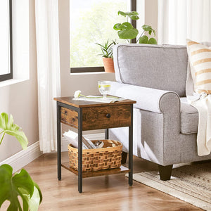 2-Tier Industrial Side Table - iSmart Home Gadgets Limited