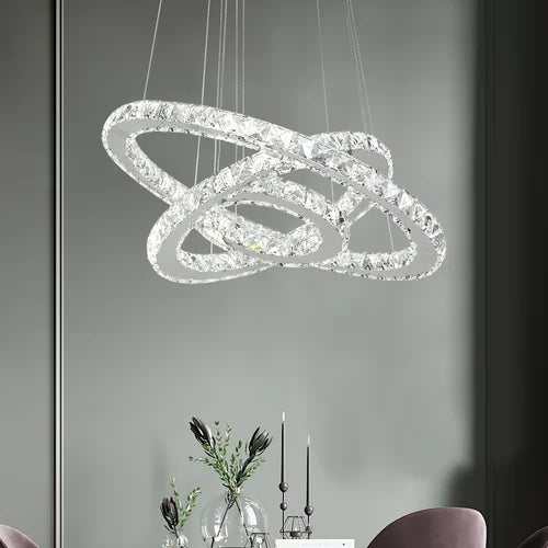 Three-tier Chandelier with Crystal Accents - iSmart Home Gadgets Limited