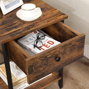 2-Tier Industrial Side Table - iSmart Home Gadgets Limited