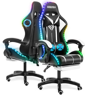 Flashing Gaming Chair with Bluetooth Speaker - iSmart Home Gadgets Limited