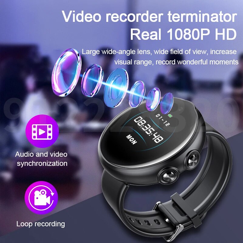 Video recording watch cheap