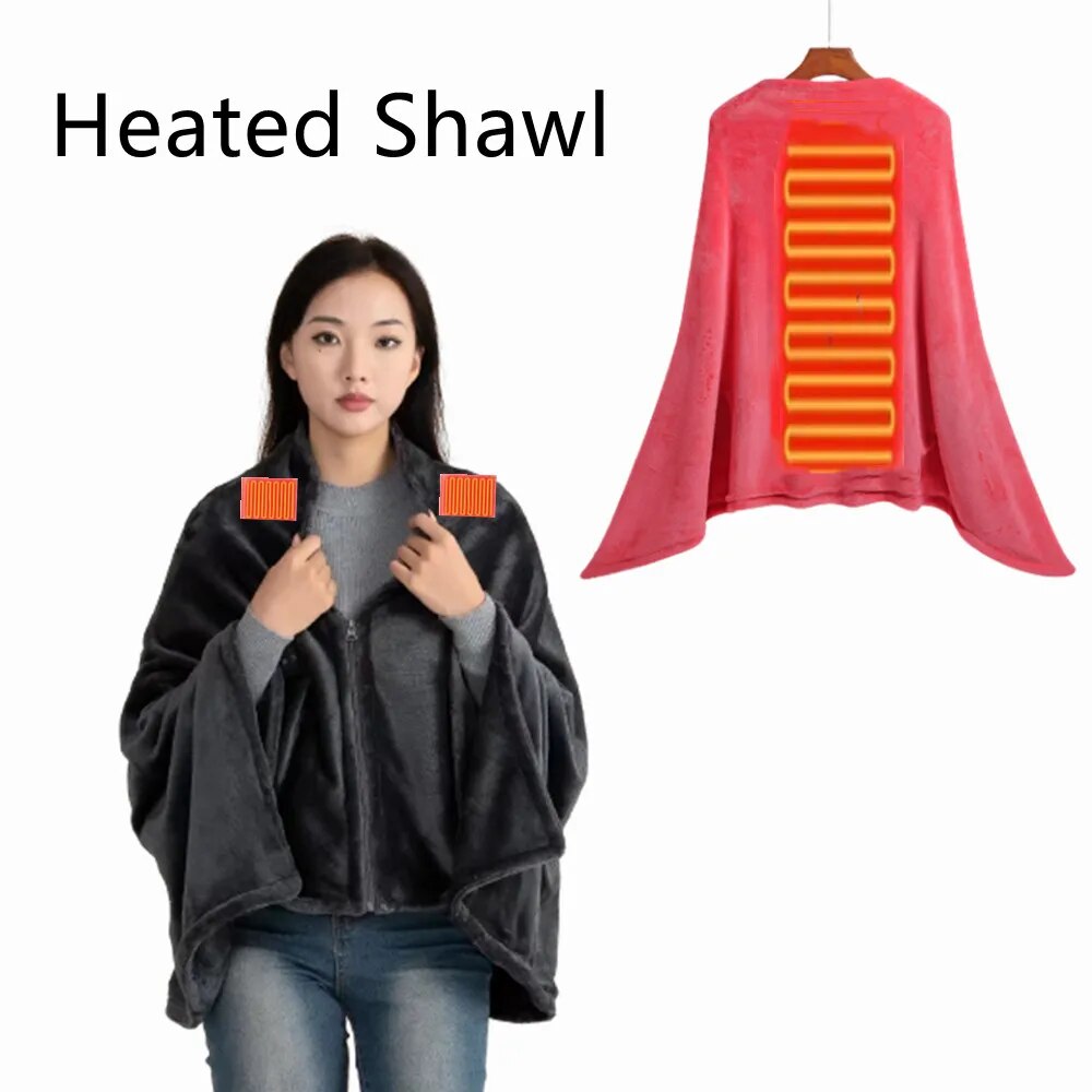 Heated Shawl Chic Cold Weather Accessory