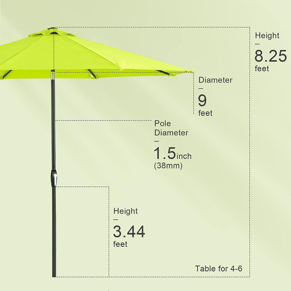 Sleek Patio Umbrella