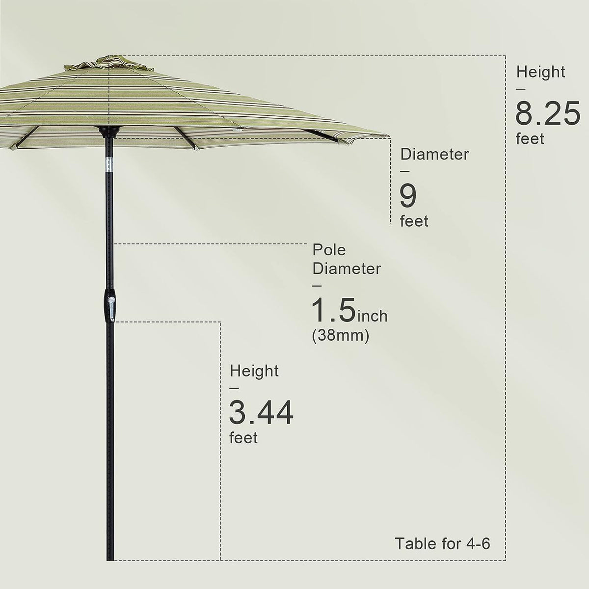Sleek Patio Umbrella