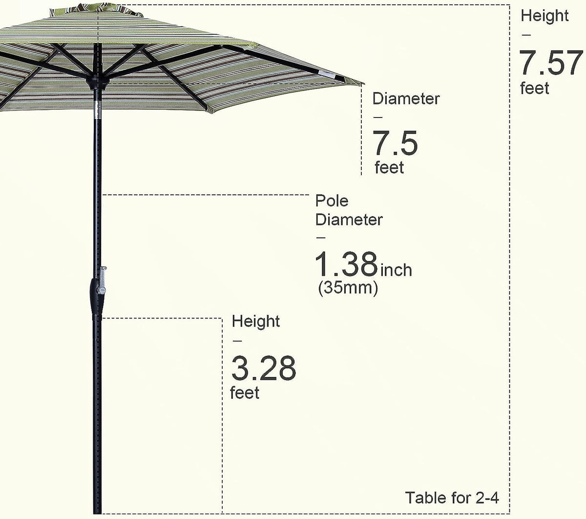 Sleek Patio Umbrella