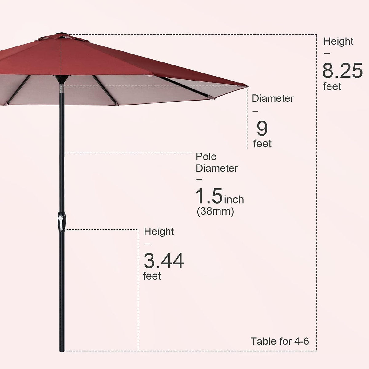 Sleek Patio Umbrella