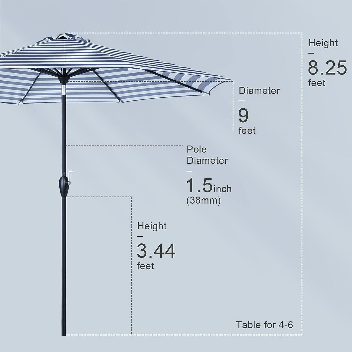 Sleek Patio Umbrella