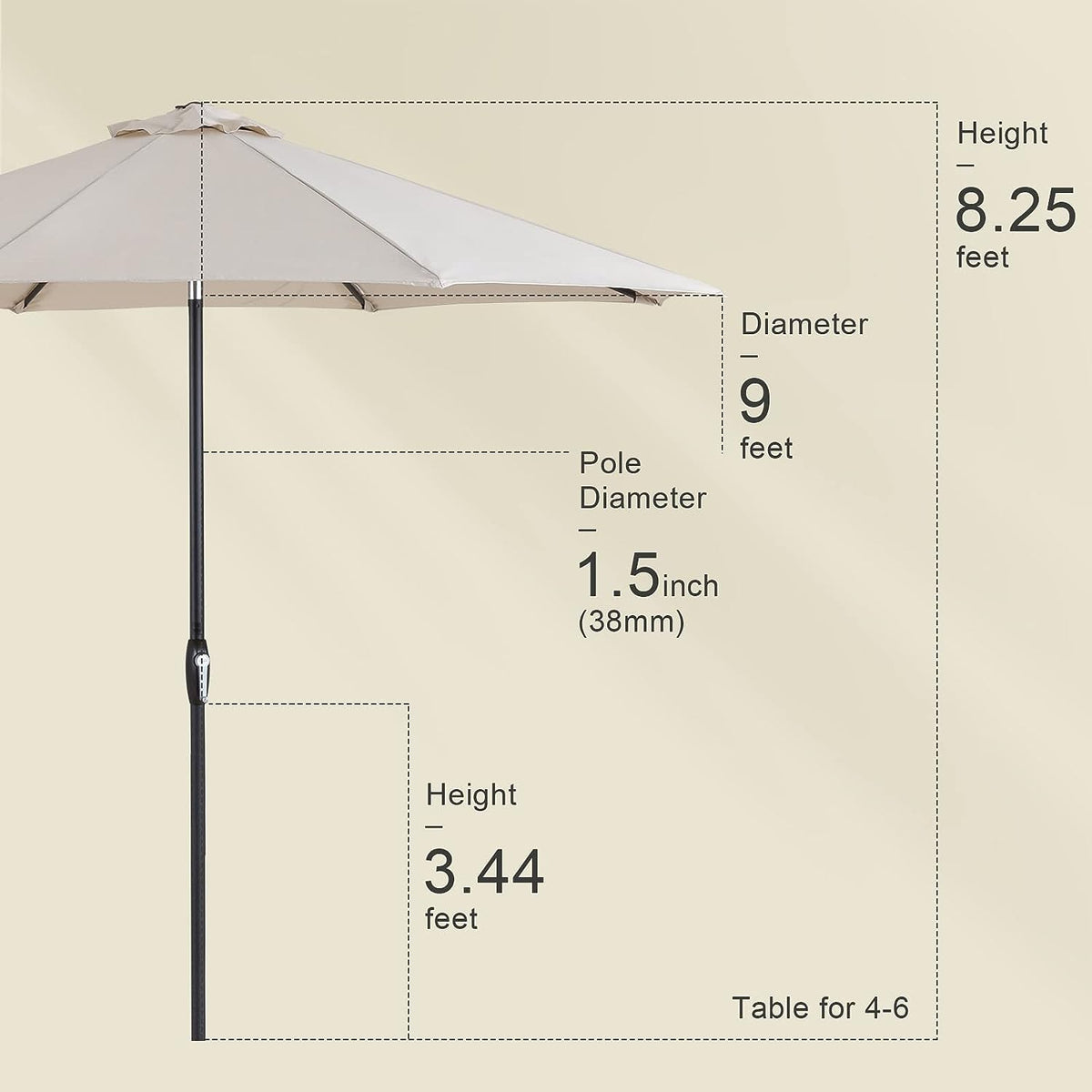 Sleek Patio Umbrella
