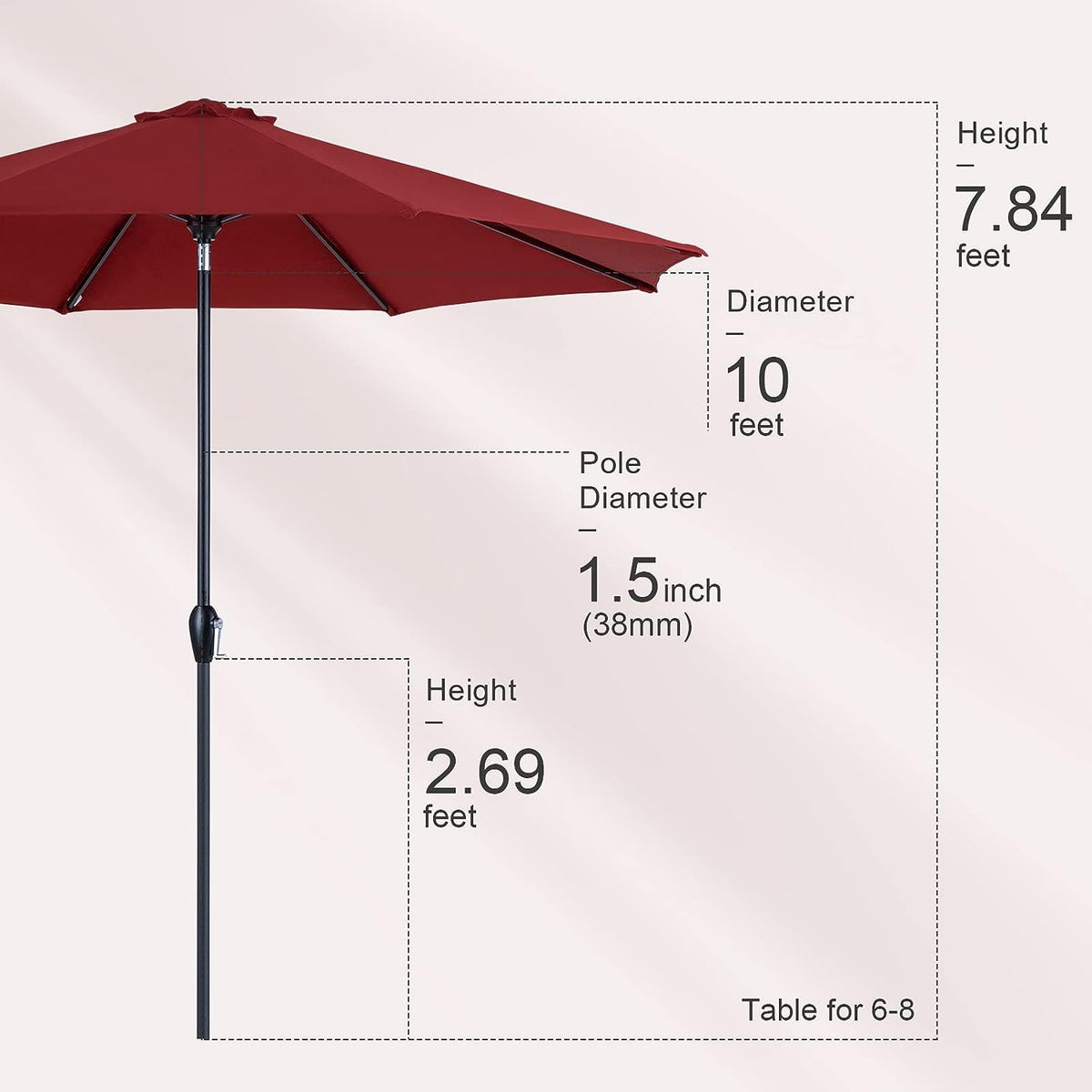 Sleek Patio Umbrella