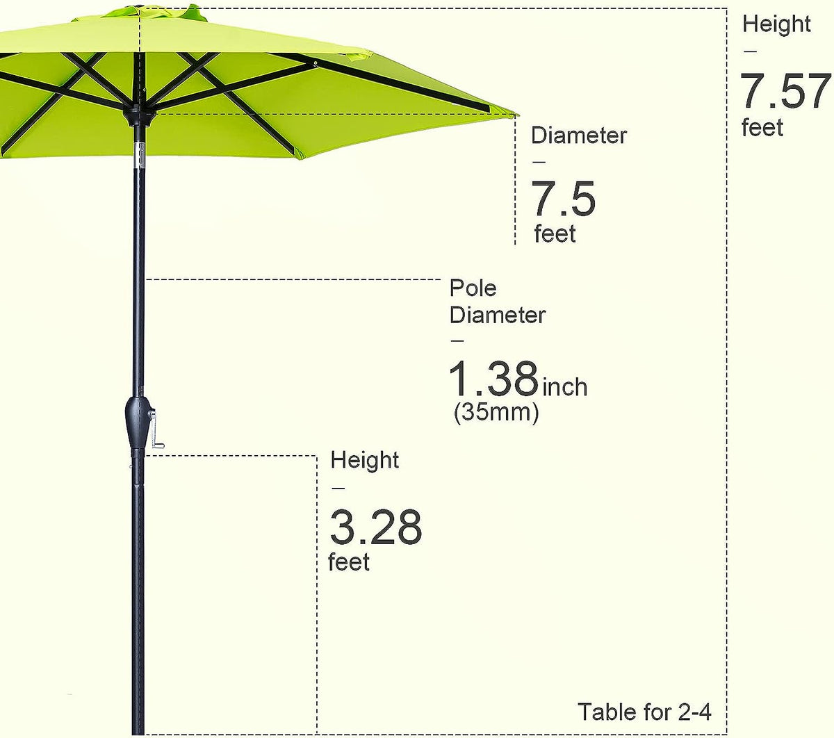 Sleek Patio Umbrella