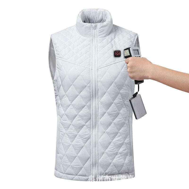 heating vest | heated vest | heated vests | best women's heated vest | heating vest jacket | winter safety vest | keep warm temperature | women's heated vest with battery