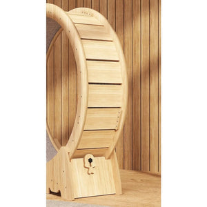 wooden cat exercise wheel