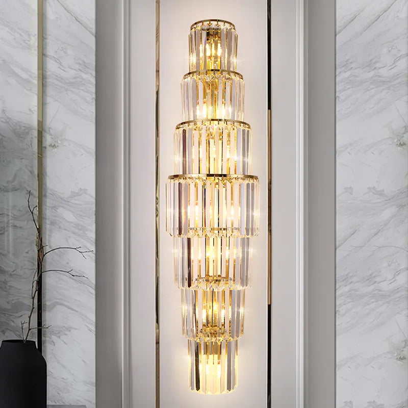 Modern crystal deals wall sconce