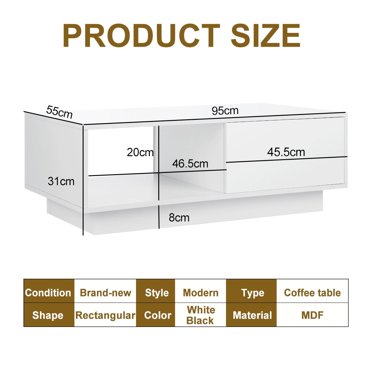 Stylish LED Coffee Table - iSmart Home Gadgets Limited