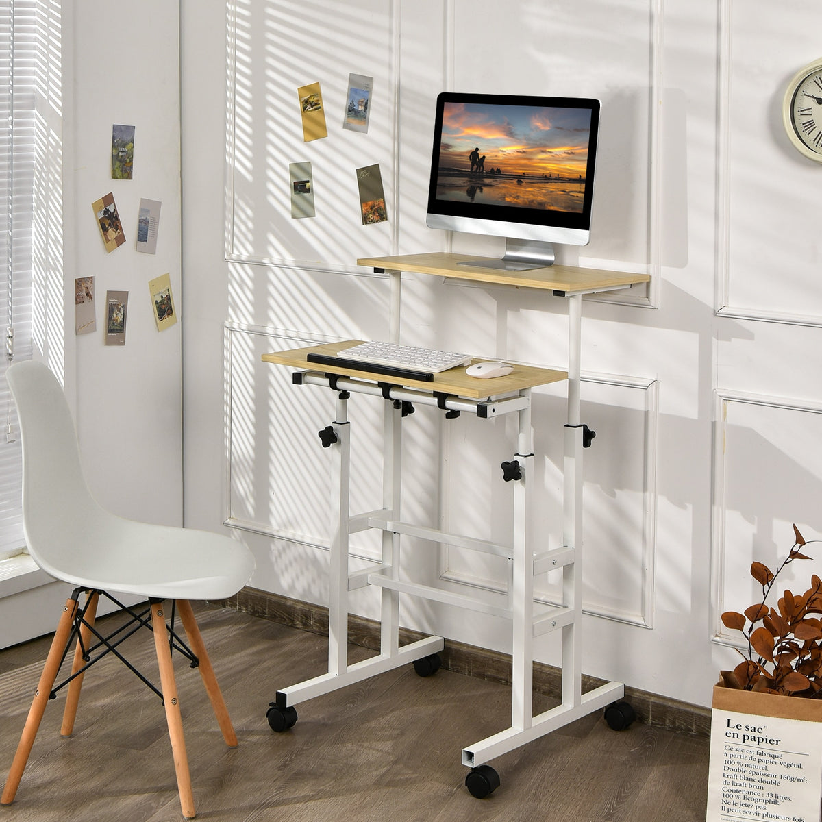 Data Entry Computer Desk Smart Height Adjustable Computer Desk - iSmart Home Gadgets Limited