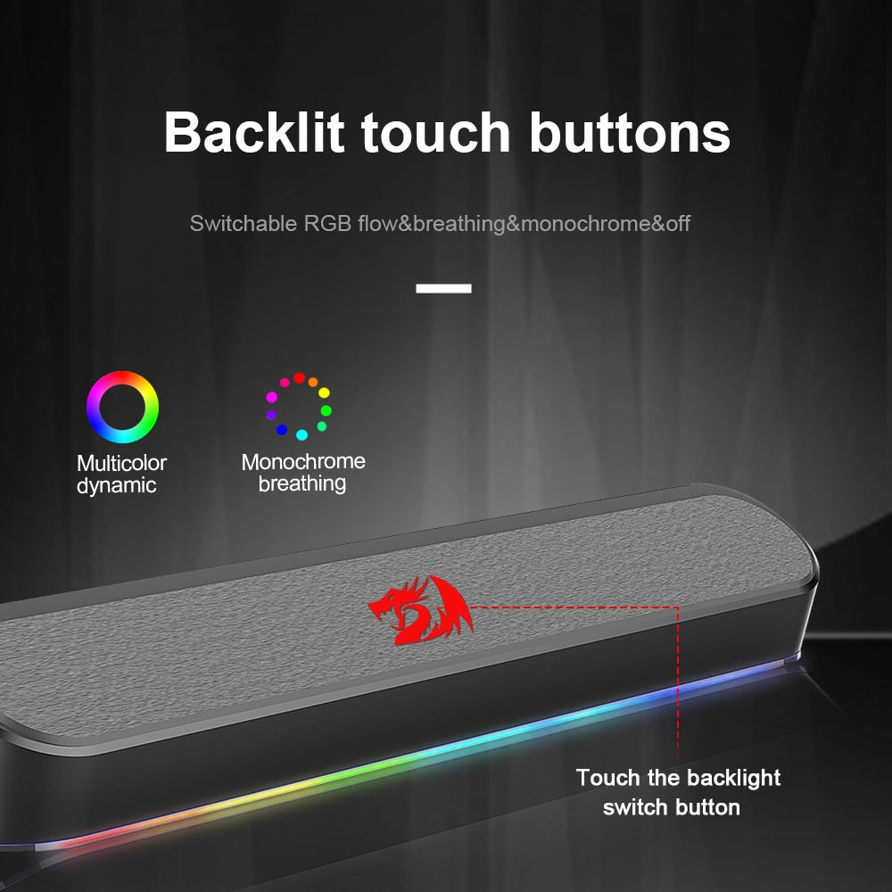 Color Sound Bar RGB Desktop Soundbar