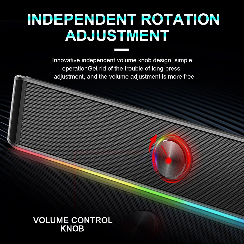 Color Sound Bar RGB Desktop Soundbar - iSmart Home Gadgets Limited